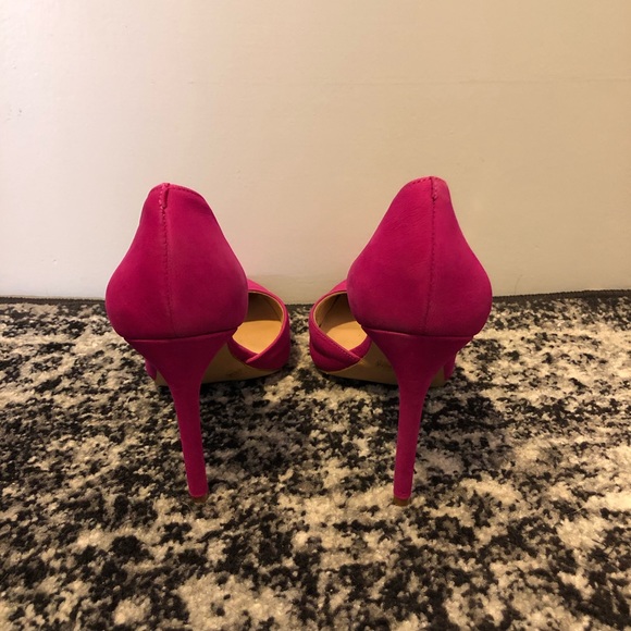 INC Hot Pink Pointed Heels - Picture 3 of 6